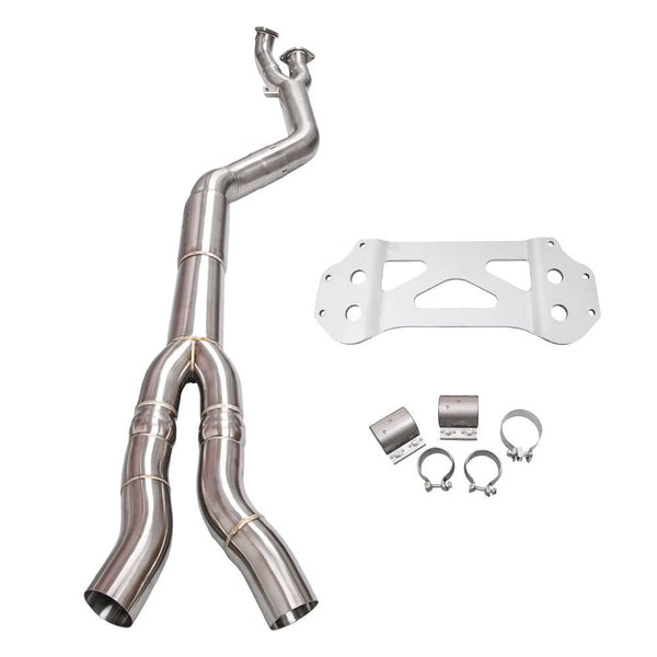 BMW S58 M3 M4 stainless midpipe - full view