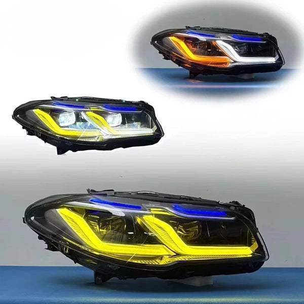 BMW F10 F11 G30 Style 2 Tone Headlights - main view
