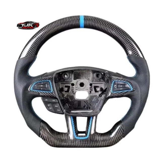Ford Focus Nitrous Blue Carbon Steering Wheel - main view