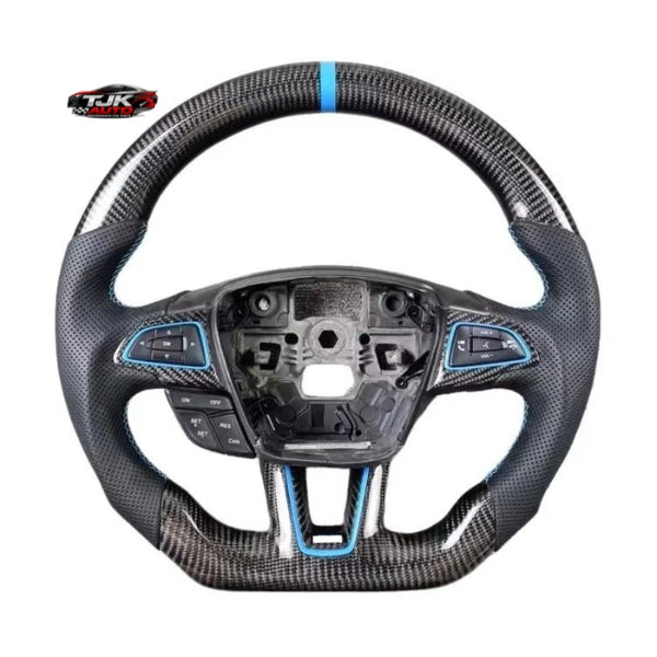 Ford Focus Nitrous Blue Carbon Steering Wheel - main view