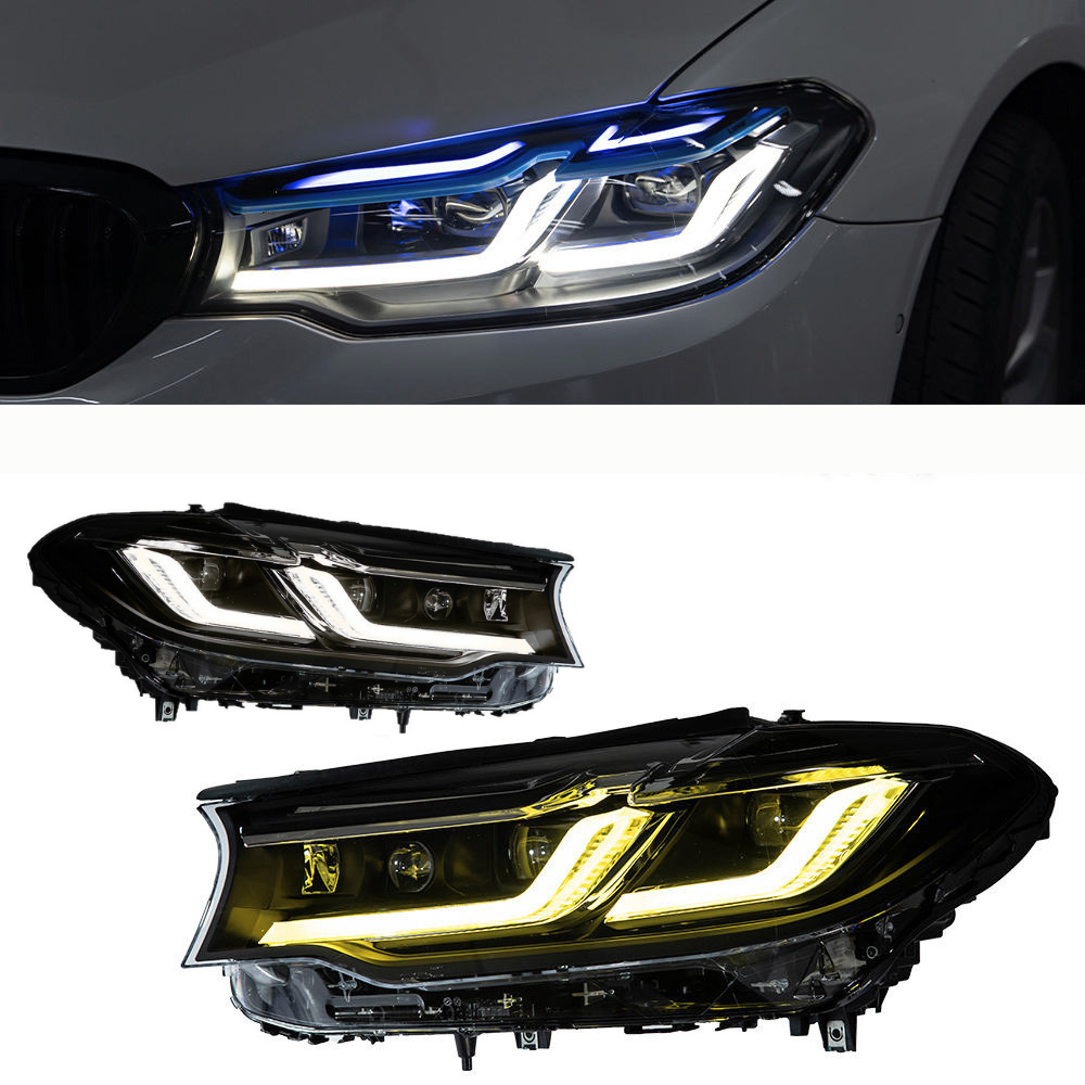 BMW 5 Series G30/F90 M5 LCI Laser Style LED Headlights — Facelift Upgrade (Pair)