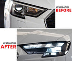 Audi A3 8V Facelift LED Headlights - lit