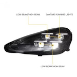 Porsche Cayenne 958.2 LED headlights - DRL detail