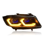 BMW E90 Laser Style LED Headlights - rear
