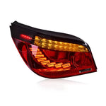 BMW E60 M5 Dragon Style tail lights - lit