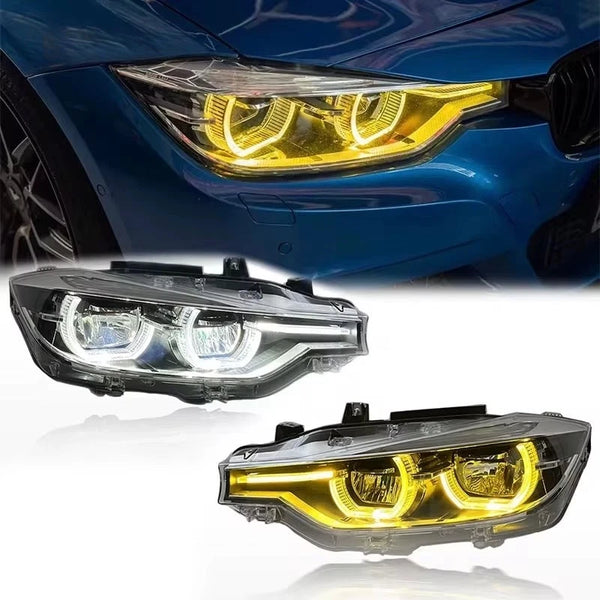 BMW F30 F31 Ikon Style LED Headlights - main view