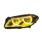 BMW F10 F11 Adaptive 2 Tone Headlights - close up