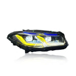 BMW F10 F11 G30 Style 2 Tone Headlights - close up