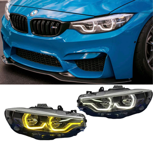 BMW F32 F36 Ikon V2 LCI Headlights - main view
