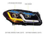 BMW F10 F11 G30 Style LED Headlights - lit