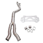 BMW S58 M3 M4 stainless midpipe - full view