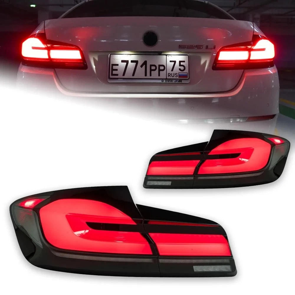 BMW F10 M5 LED tail lights - rear view