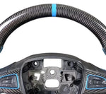 Ford Focus Nitrous Blue Carbon Steering Wheel - carbon top