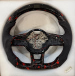 VW Audi Forged Carbon LED Steering Wheel - rear