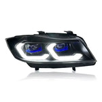 BMW E90 Laser Style LED Headlights - lit