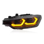 BMW F30 F31 Laser Style LED Headlights - DRL detail