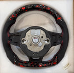 VW Audi Forged Carbon LED Steering Wheel - carbon detail