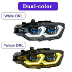 BMW F30 F31 Laser Style LED Headlights - rear connectors