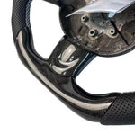 MINI Cooper Carbon Steering Wheel - leather detail