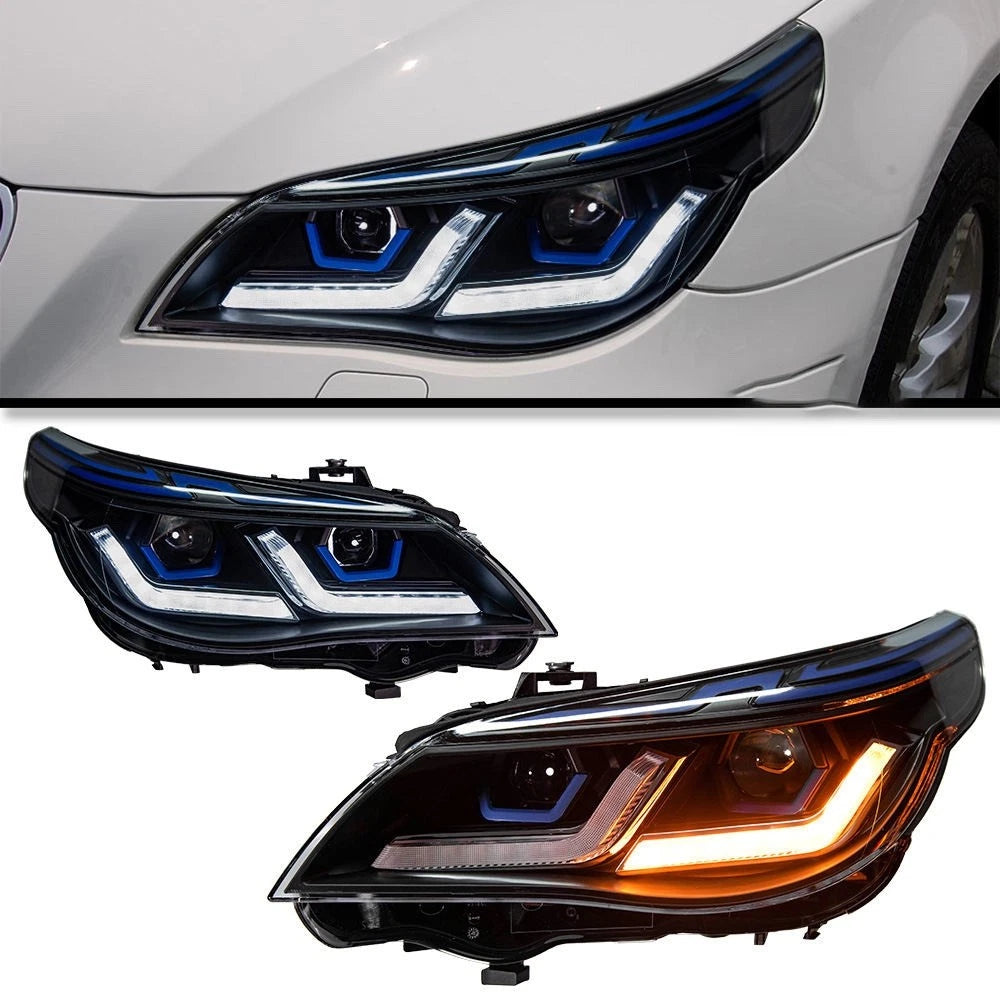 BMW E60 E61 Laser Style Headlights - main view