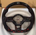 VW Audi Forged Carbon LED Steering Wheel - LED display