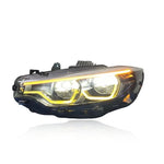 BMW F32 F36 Ikon V2 LCI Headlights - angle