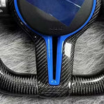 BMW F Series Flat Bottom Carbon Steering Wheel - carbon detail