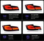 BMW F10 M5 LED tail lights - detail