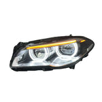 BMW F10 F11 Adaptive 2 Tone Headlights - lit