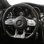 Mercedes-AMG carbon fibre steering wheel - angle view